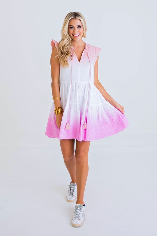 Tie Dye Gauze Dress - Eden Lifestyle