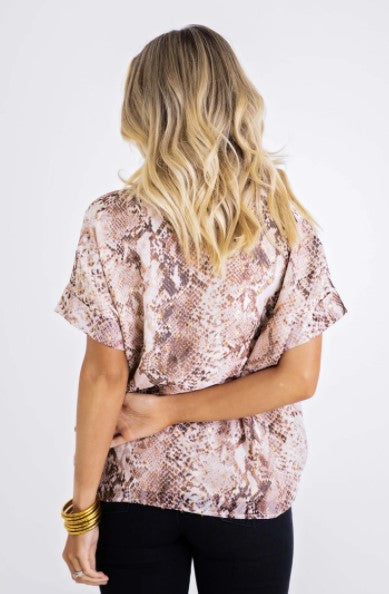 Karlie, Women - Shirts & Tops,  Snake Vneck Signature Top