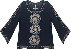 Haven Children, Girl - Shirts & Tops,  Navy Karma Top