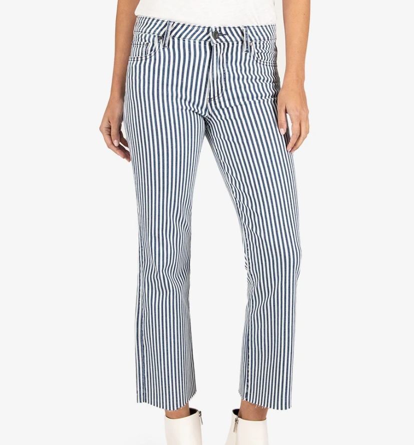 KUT from the Kloth, Women - Denim,  KUT Kelsey High Rise Ankle Flare (Ample Wash)