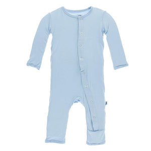 KicKee Pants, Baby Boy Apparel - Rompers,  KicKee Pants - Basic Coverall Pond