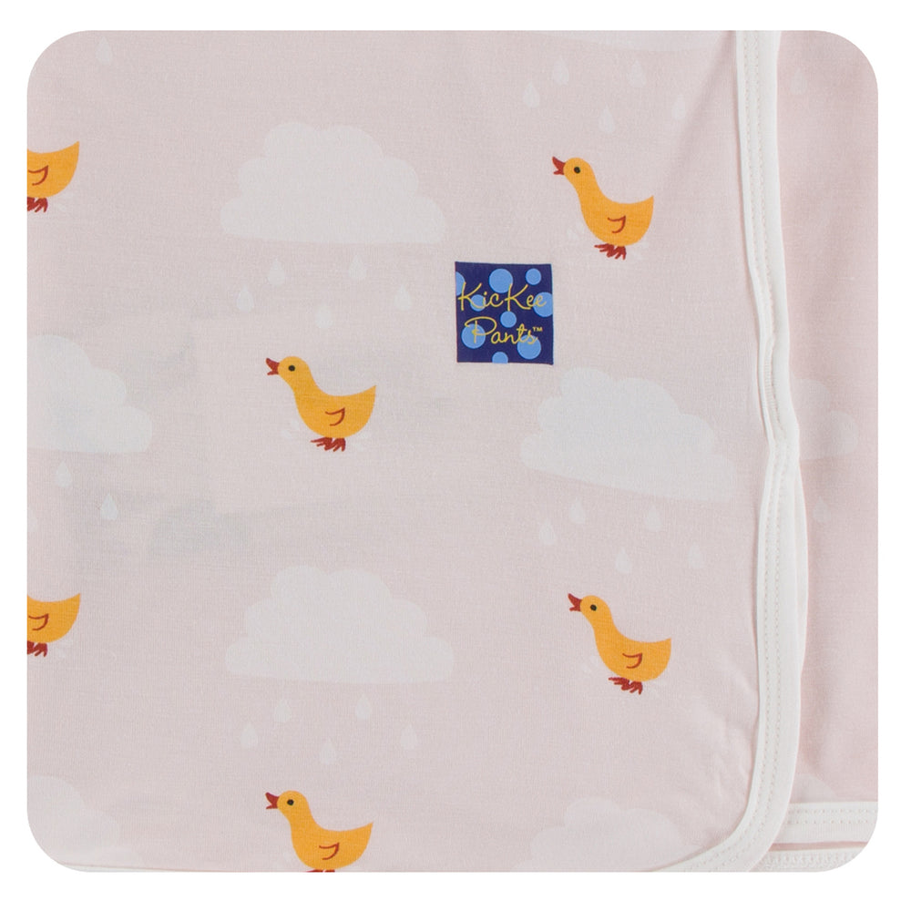 KicKee Pants, Baby - Blankets,  Kickee Pants - Print Swaddling Blanket - Macaroon Puddle Duck