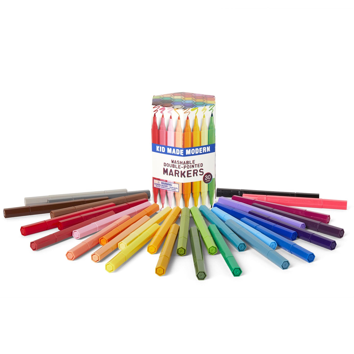 Kid Made Modern, Gifts - Kids Misc,  Kid Made Modern Washable Double Pointed Markers (Set of 30)