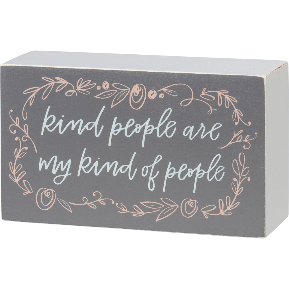 Primitives By Kathy, Home - Decorations,  Kind People Box Sign