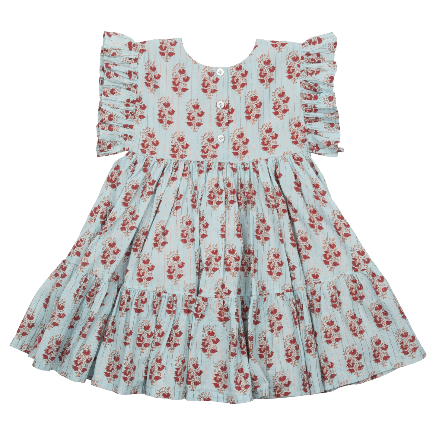 Pink Chicken, Girl - Dresses,  Pink Chicken Kit Dress Milky Blue Vintage