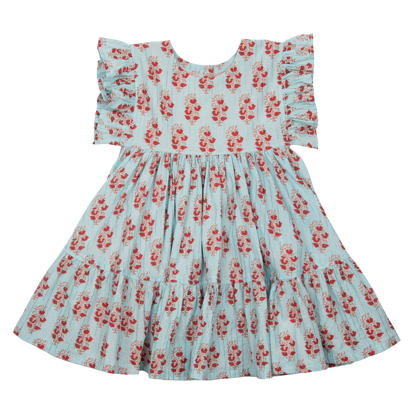 Pink Chicken, Girl - Dresses,  Pink Chicken Kit Dress Milky Blue Vintage