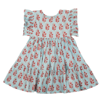 Pink Chicken, Girl - Dresses,  Pink Chicken Kit Dress Milky Blue Vintage