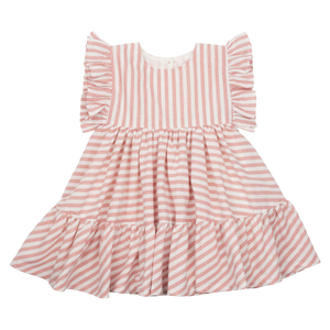 Pink Chicken, Girl - Dresses,  Pink Chicken Kit Dress Pink Stripe