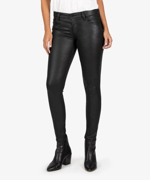 KUT from the Kloth, Women - Denim,  KUT from the Kloth |  Mia Slim Fit Vegan Leather Skinny (Black)