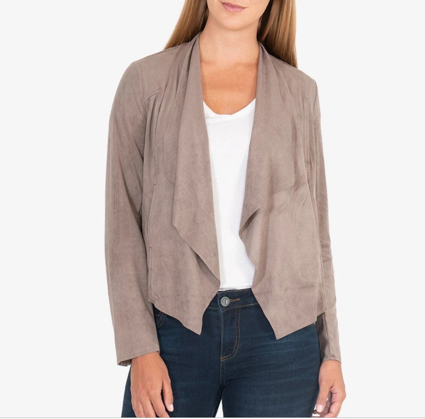 KUT from the Kloth, Women - Outerwear,  KUT Tayanita Vegan Suede Jacket (Buff)