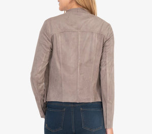 KUT from the Kloth, Women - Outerwear,  KUT Tayanita Vegan Suede Jacket (Buff)