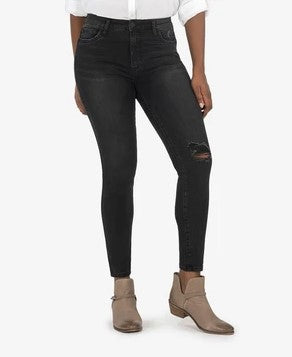 KUT from the Kloth, Women - Denim,  KUT from the Kloth - CONNIE HIGH RISE FAB AB SLIM FIT ANKLE SKINNY (HUNDRED WASH)