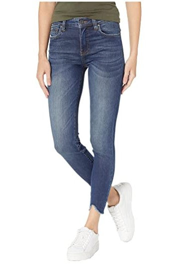 KUT from the Kloth, Women - Denim,  KUT from the Kloth Connie Ankle High-Rise Skinny Jeans w/ Dark Stone Base Wash