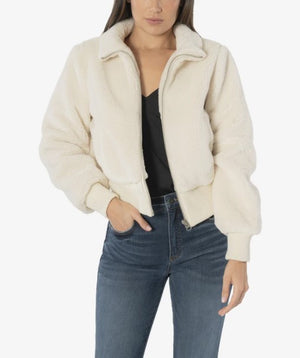 KUT from the Kloth, Women - Outerwear,  KUT from the Kloth Mireya Faux Sherpa Bomber