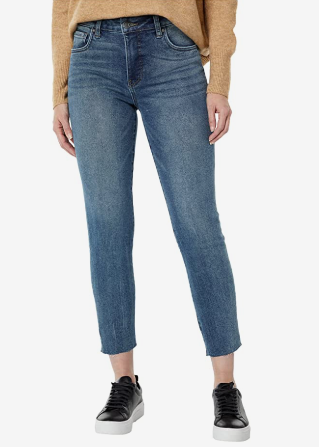 KUT from the Kloth Reese High-Rise Ankle Straight Leg in Retentive - Eden Lifestyle
