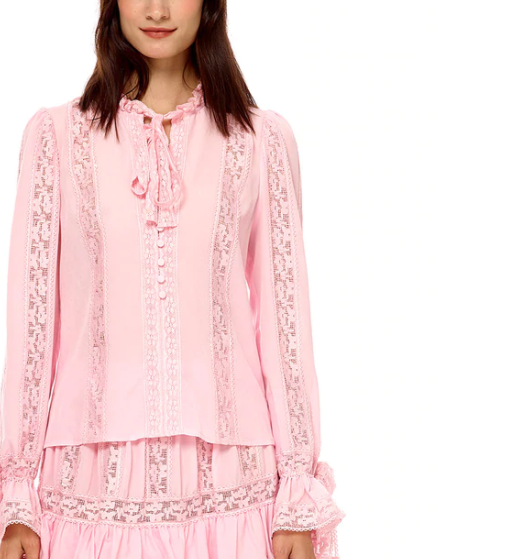 Cotton Candy Lace Blouse - Eden Lifestyle