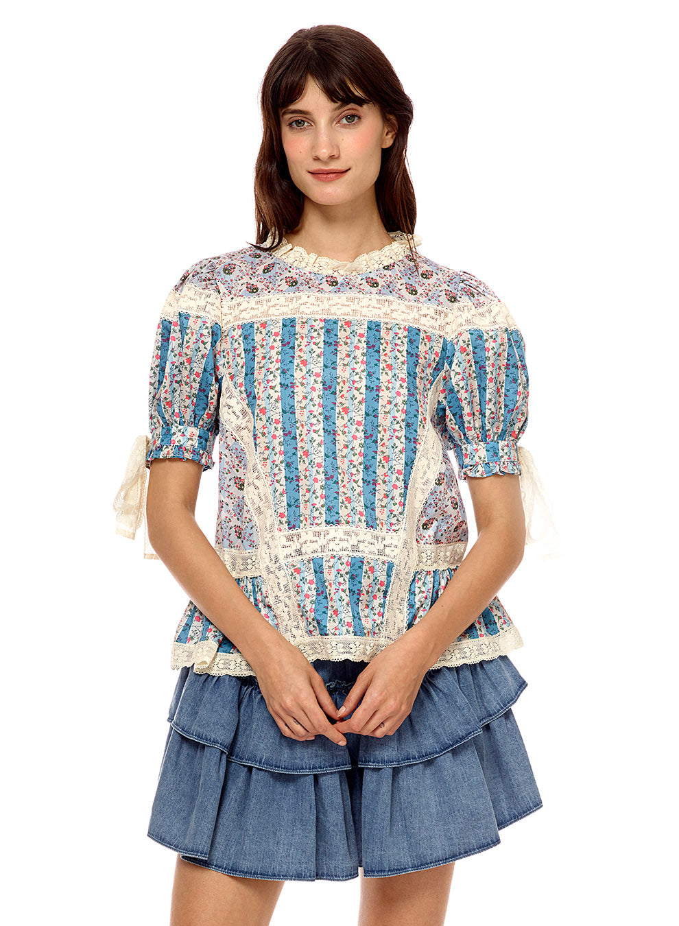Mixed Print Top - Eden Lifestyle