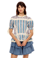 Mixed Print Top - Eden Lifestyle