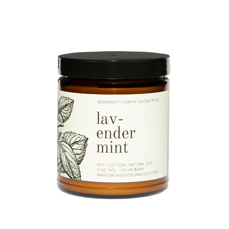Lavender Mint- 9 oz. Soy Candle - Eden Lifestyle