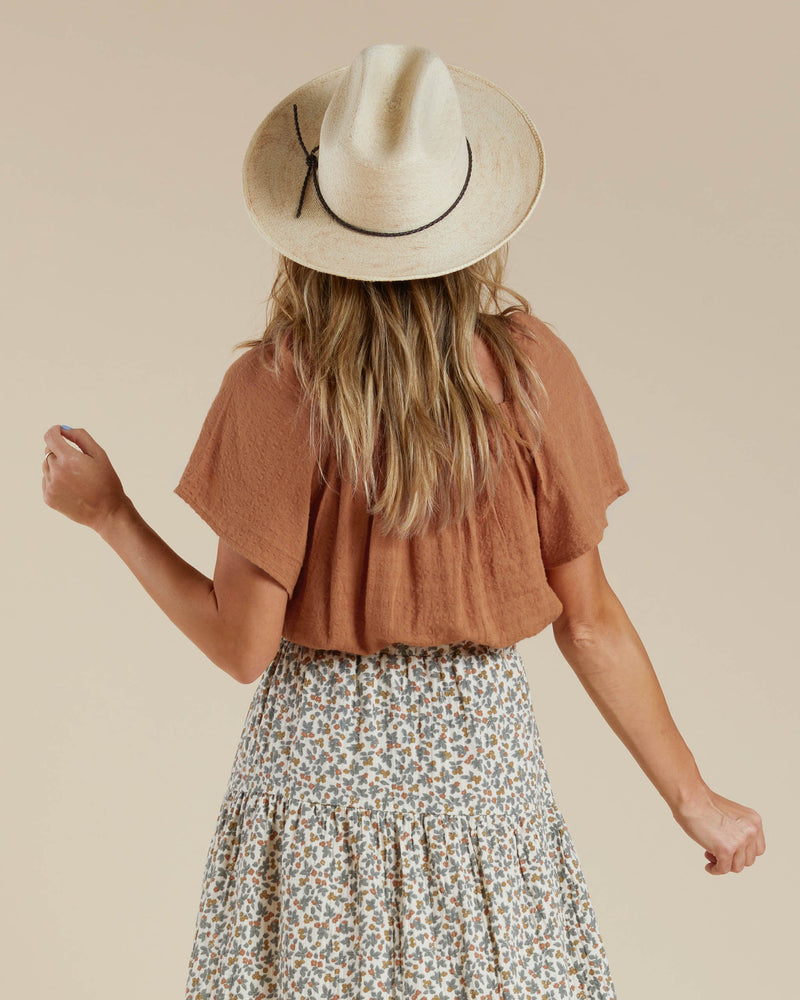 Rylee & Cru Leah Top in Terracotta - Eden Lifestyle