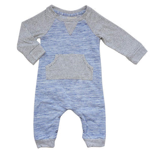 Miki Miette, Baby Boy Apparel - One-Pieces,  Miki Miette Leo Fog Romper