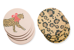 Clairebella, Home - Drinkware,  Leopard Coaster Set