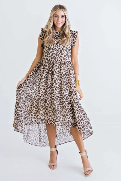 Karlie, Women - Dresses,  Leopard Hi/Lo Dress