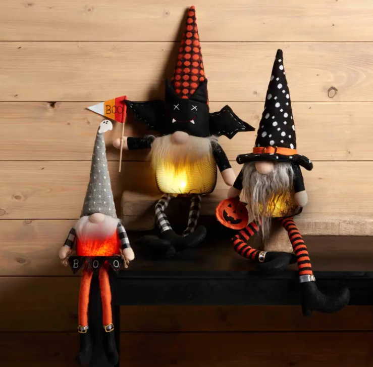 Mud Pie Light-Up Dangle Halloween Gnome - Eden Lifestyle