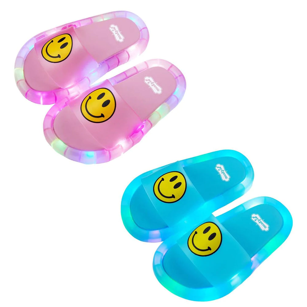 Mud Pie Pink Light Up Smiley Sandals - Eden Lifestyle