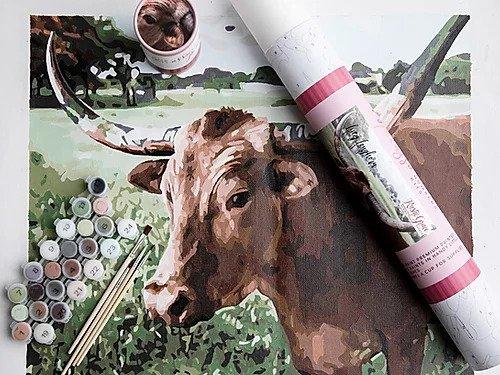 Pink Picasso, Gifts - Care Package,  Paint by Numbers Kit - Lucy Longhorn