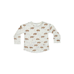 Rylee and Cru, Boy - Tees,  Rylee & Cru Buffalo Long Sleeve Pouch Tee