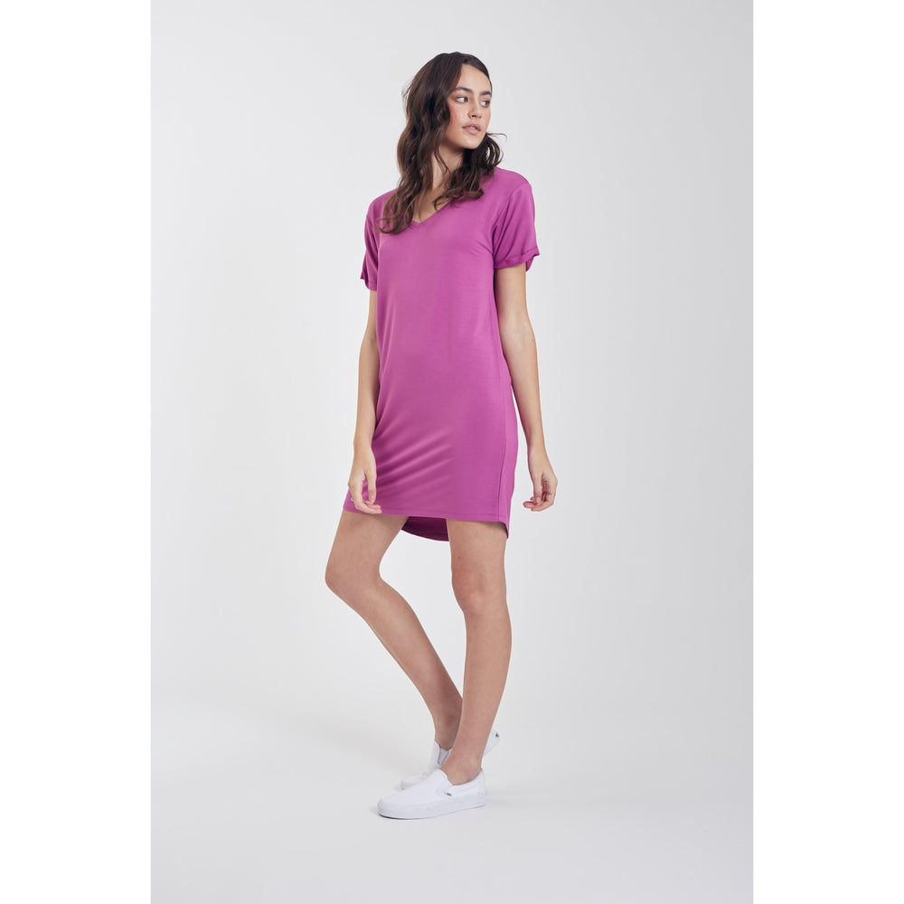 Another Love, Women - Dresses,  Savana Magenta French Terry Dress