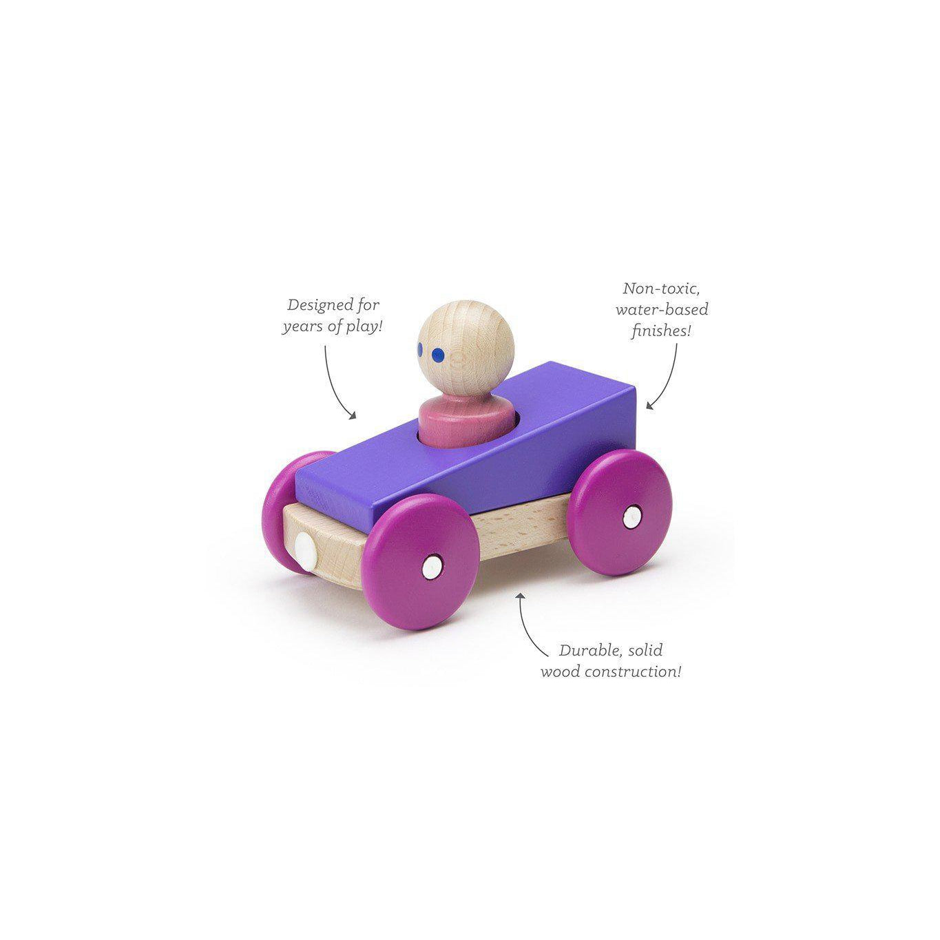Tegu, Gifts - Toys,  Tegu Magnetic Racer - Purple