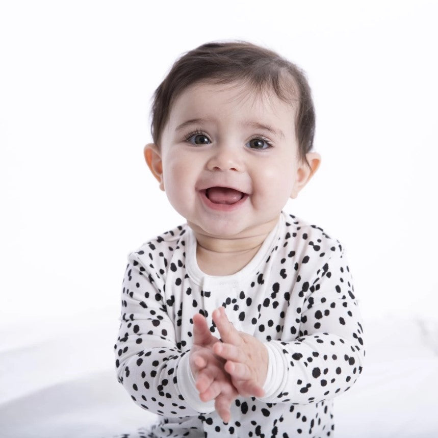 Magnificent Baby, Baby Boy Apparel - Pajamas,  Magnetic Me by Magnificent Baby Seeing Spots Modal Magnetic Footie