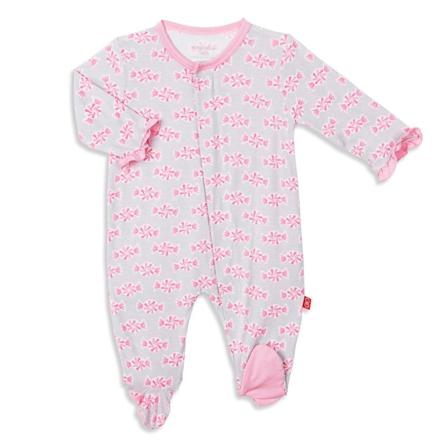 Magnificent Baby, Baby Girl Apparel - Pajamas,  Magnetic Me by Magnificent Baby Sugar Baby Model Magnetic Footie
