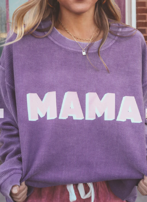 Mama Corded Sweatshirt - Eden Lifestyle