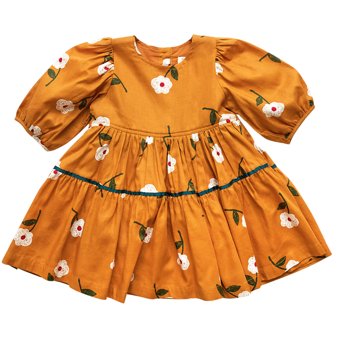 Maribelle Dress - Gold Flower - Eden Lifestyle