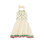 Masala Baby, Girl - Dresses,  Masala Baby Island Halter Dress Cactus Pebble