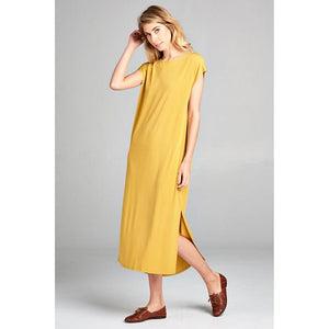 Eden Lifestyle, Women - Dresses,  Mustard Maxi Dress