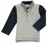 Me & Henry, Baby Boy Apparel - Shirts & Tops,  Me & Henry - Grey Rugby Shirt