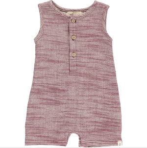 Me & Henry, Baby Boy Apparel - One-Pieces,  Me & Henry - Wine Playsuit