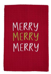 Mud Pie Christmas Waffle Towel - Eden Lifestyle