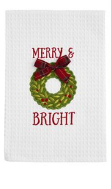 Mud Pie Christmas Waffle Towel - Eden Lifestyle