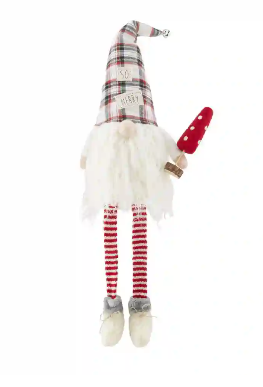 Mud Pie Christmas Dangle Leg Gnome - Eden Lifestyle