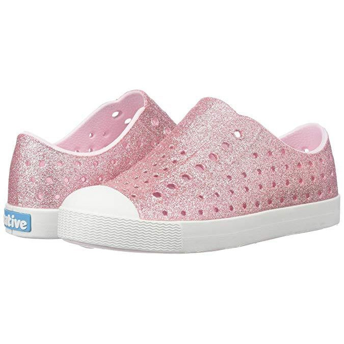 Native, Shoes - Girl,  Native Jefferson Bling - Milk Pink Bling