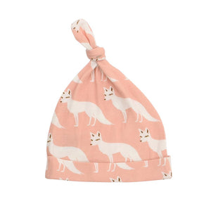 Milkbarn, Accessories - Hats,  Milkbarn Knotted Hat - Pink Fox