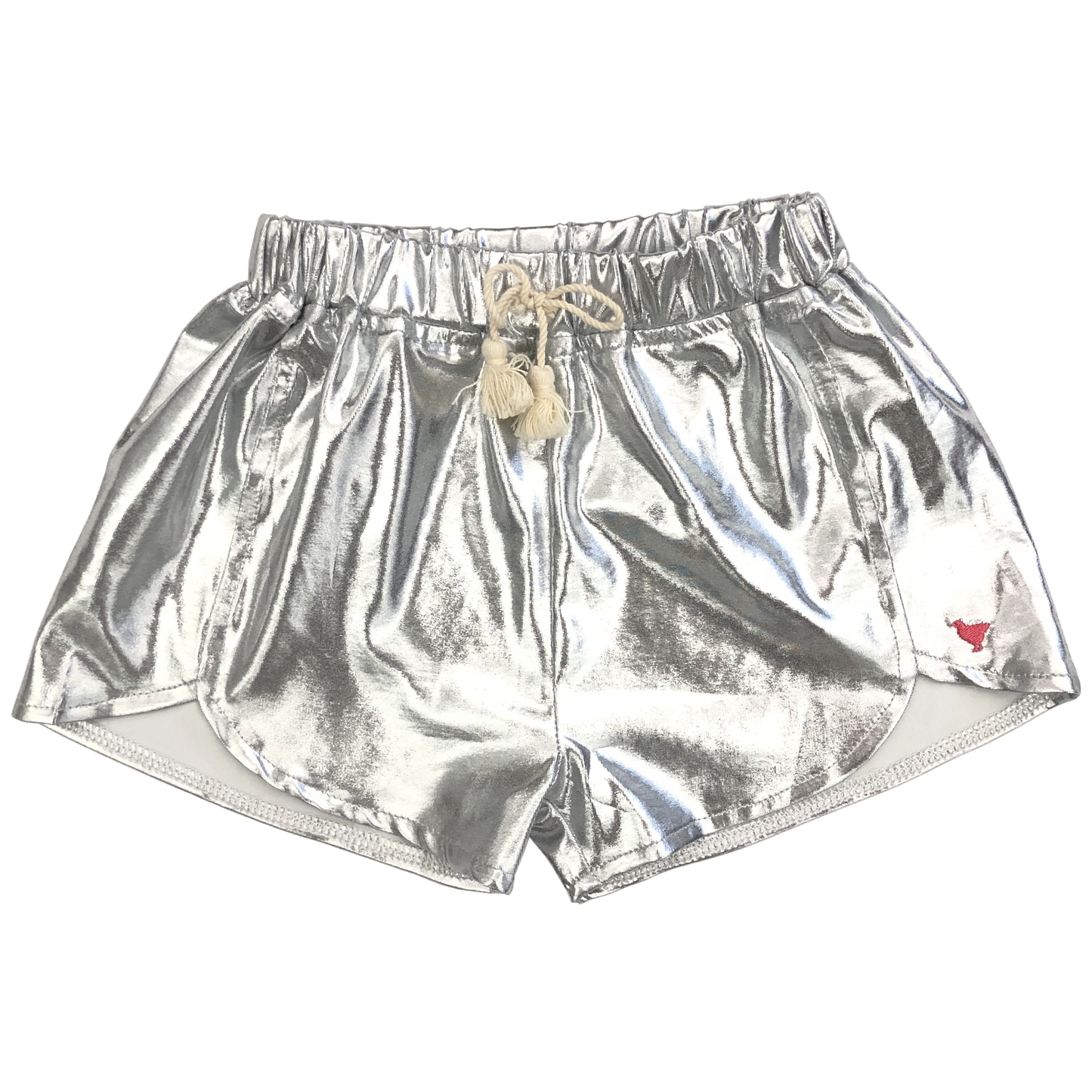 Pink Chicken, Girl - Shorts,  Pink Chicken Millie Silver Metallic Short
