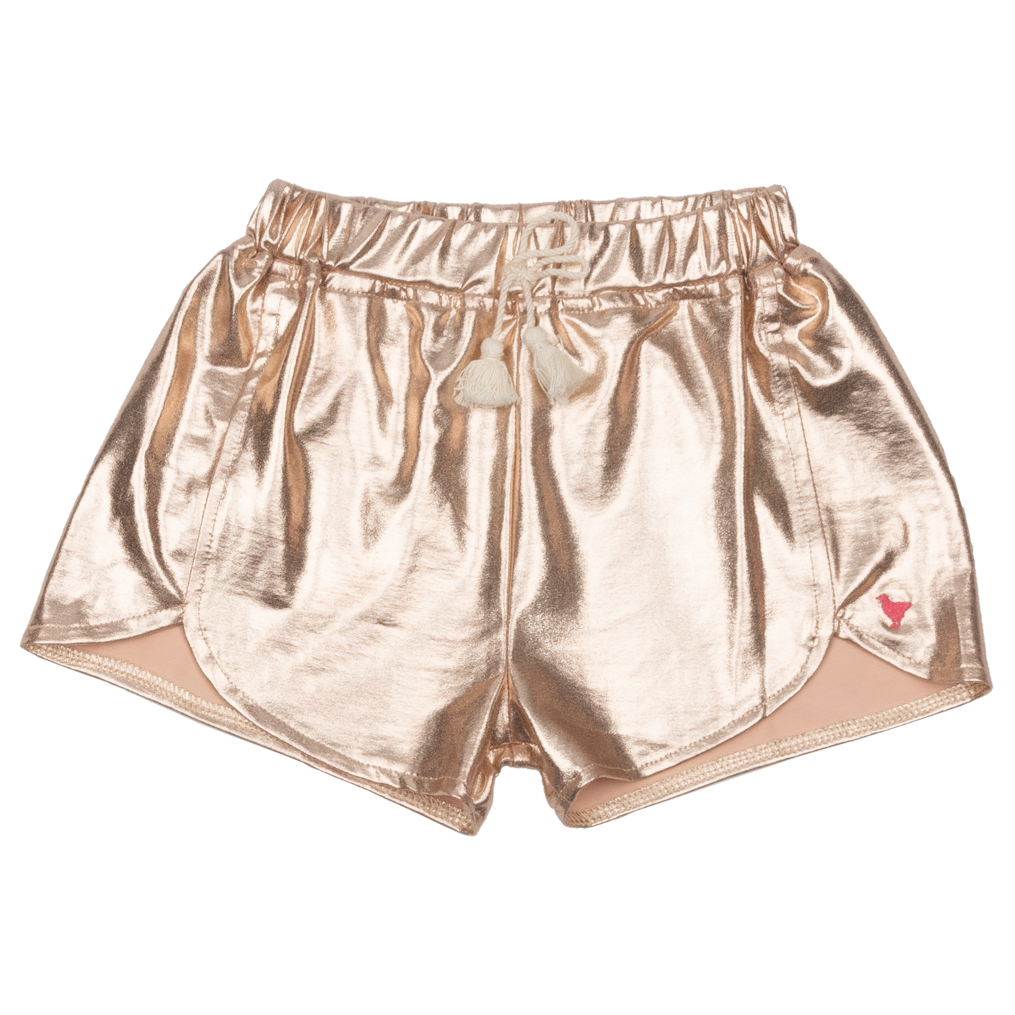 Pink Chicken, Girl - Shorts,  Pink Chicken Millie Metallic Short Rose Gold