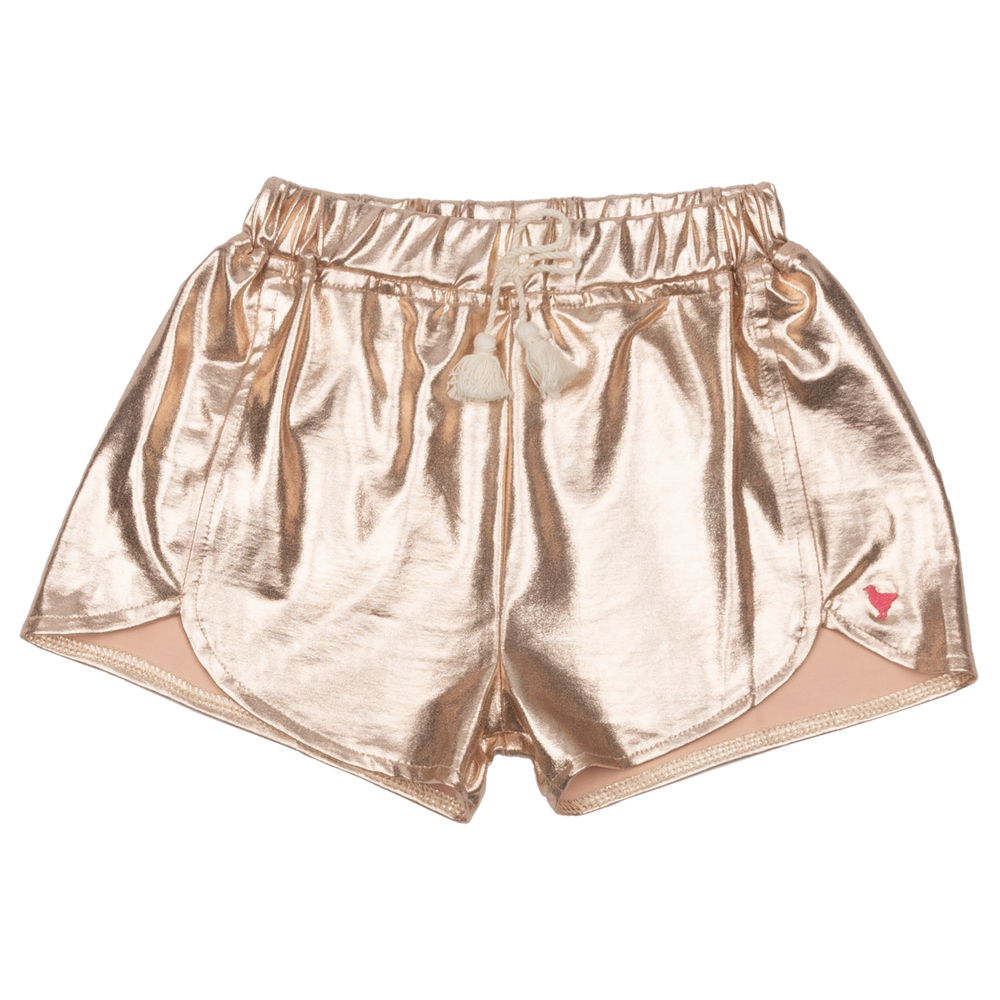 Pink Chicken, Girl - Shorts,  Pink Chicken Millie Metallic Short Rose Gold