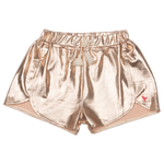 Pink Chicken, Girl - Shorts,  Pink Chicken Millie Metallic Short Rose Gold